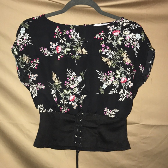 Floral corset top/shirt/blouse - Picture 3 of 3